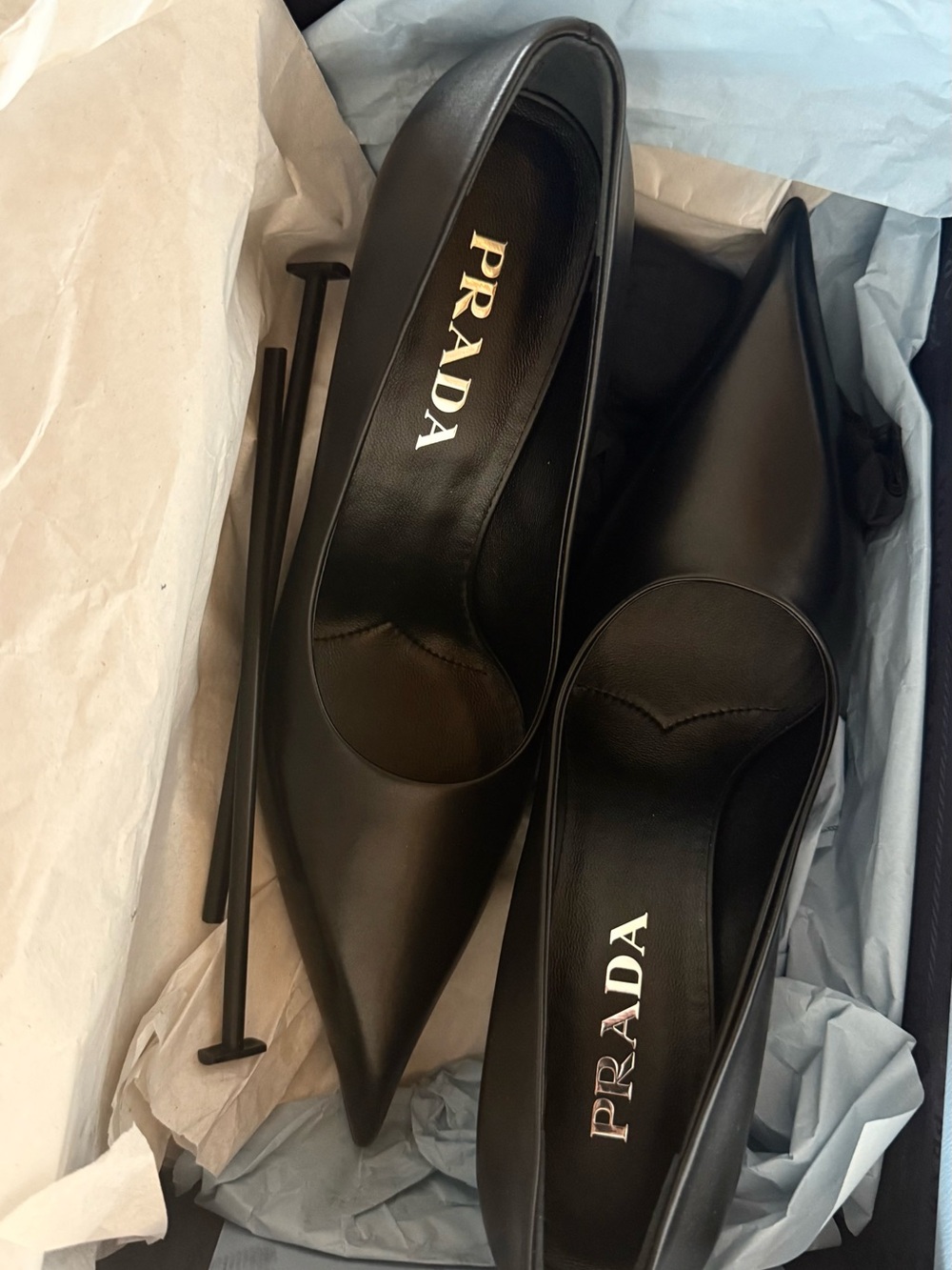 Prada black heels